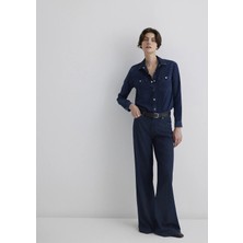 Mavi Betty Gold Klasik Mürekkep Mavi Jean Gömlek 1210818-87810