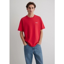 Mavi Mavi Jeans Baskılı Kırmızı Tişört 0612591-70476