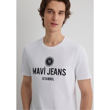 Mavi Mavi Jeans Baskılı Beyaz Tişört 066195-620
