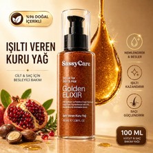 SassyCare Kuru Yağ Golden Elixir Cilt, Saç ve Vücut Için Işıltı Veren Besleyici Bakım Yağı