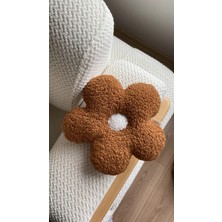 Suvolta Store Teddy Dekoratif Papatya Yastık Kahverengi