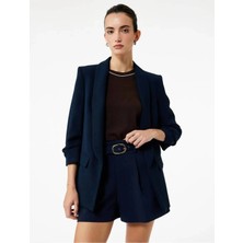 Regular Fit Şal Yaka 3/4 Kollu Blazer Ceket