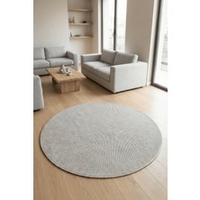 Anaska Home Modern Halı Sisal Bukleli Halı Krem Halı Salon Halısı Oturma Odası Halısı Yuvarlak Halı