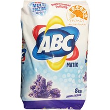Abc Matik 8 kg Toz Çamaşır Deterjanı Lavanta Kokusuyla 55 Yıkama Renk Koruma Sağlar
