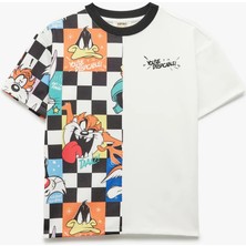 Koton Lisanslı Looney Tunes Baskılı Kısa Kollu Bisiklet Yaka Tişört