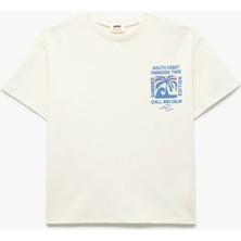 Koton  Ekru Erkek Çocuk T-Shirt 5SKB10418TK