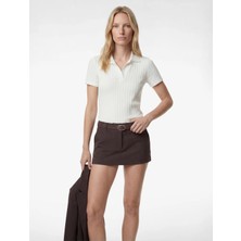 Koton Slim Fit Kısa Kollu Dokulu Polo Yaka Tişört