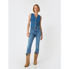 Koton Yüksek Bel Kot Pantolon Skinny Push Up Fit - Skinny Jean
