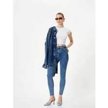 Koton Kadın Jean Pantolon Koyu İndigo 4SAL40307MD