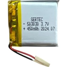 Renas Store 503030 3.7V 450MAH Li-Polymer Pil DEVRELI/1.5A