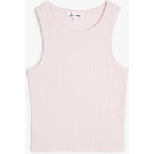 Koton Bisiklet Yaka Kolsuz Pamuklu Slim Fit Kadın Atlet