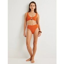 Koton Dokulu Yüksek Bel Bikini Altı