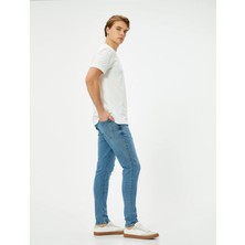 Koton Erkek Jean Pantolon Açık Indigo 4Sam40057Nd Mıchael