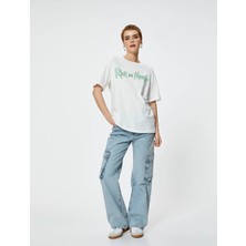 Koton Rick And Morty Tişört Arkası Baskılı Kısa Kollu Bisiklet Yaka Pamuklu Lisanslı