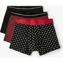 Koton 3'lü Boxer Seti Palmiye Baskılı Çok Renkli