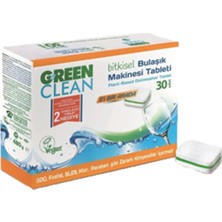 U Green Clean Bitkisel Bulaşık Makinesi Tableti 30 Adet 5'i Bir Arada Doğa Dostu Temizlik