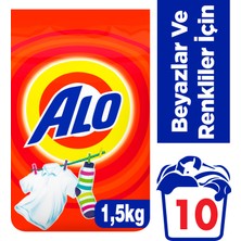 Alo Toz Çamaşır Deterjanı 1.5 kg Beyazlar ve Renkliler İçin 10 Yıkama Kar Çiçeği Kokusuyla