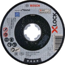 Bosch - X-Lock - 115*2,5 mm Expert Serisi Düz Metal Kesme Diski (Taş)  2608619253