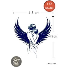 Trakya Tattoo 1 Ay Kalıcı Dövme Minimal Anne Bebek Kanatlı Geçici Dövme