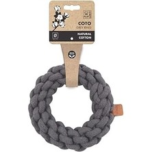 Uravas Store -Pets Coto Grey Ring 18CM Örgü Halka Oyuncak