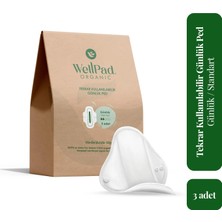 Well Pad Organic WellPad Organic Tekrar Kullanılabilir Hijyen ve İdrar Kaçırma Pedi - Günlük 3'lü