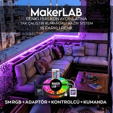 Makerlab Balkon LED Aydınlatma Rgb, Su geçirmez dış mekan led