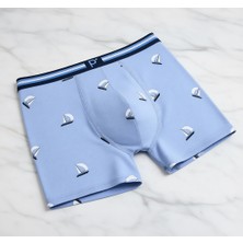 Penti Blue Sailor Erkek Çok Renkli Boxer 3'lü Set Modern Tasarım ve Konforlu Dokuma