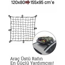 Renas Store Elastik Bagaj Filesi 120X80 cm – 155X95 Cm’e Kadar Genişler | Araç Üstü Kamp Seyahat Için