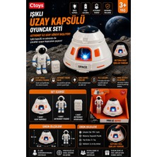 Ctoys Işıklı Uzay Kapsülü Oyuncak Seti – Astronot Figürlü, Pilli Uzay Aracı Oyuncak (3+ Yaş)