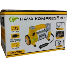 Go İthalat Elektrikli Araba Lastik Şişirme / 150 PSI - 12V / Taşınabilir Metal Hava Kompresörü (5381)