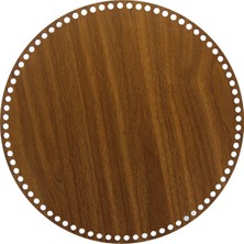 Ala Depo 30 cm Ceviz Ahşap Sepet Tepsi Tabanı 3 mm MDF Çift Yüz Lazer Kesim Özellikli