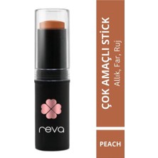 Reva Çok Amaçlı Stick Allık, Far, Dudak Renklendirici Peach/lip Cheek Eye Tint-vegan & Temiz Içerik Rv111