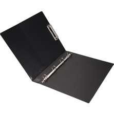 2K Hasta Klasörü Evrak Sunum Dosyası Tez Tanıtım A4 Çift Mekanizmalı Pvc Ring Binder File 27x32 cm. Siyah