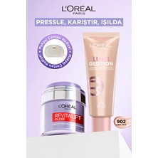 L'Oréal Paris L'oreal Paris Revitalift Filler Pressed Jar Nemlendirici Krem + Glotion Doğal Işıltı 902 Light Glow 40 ml