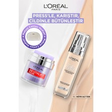 L'Oréal Paris L'oreal Paris Revitalift Filler Pressed Jar Nemlendirici Krem + True Match Bakım Yapan Fondöten 1n Ivory