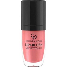Golden Rose Lip & Blush Velvet Touch No: 04 2'si 1 Arada Likit Ruj ve Allık Doğal Görünüm Sunan Kremsi Yapı