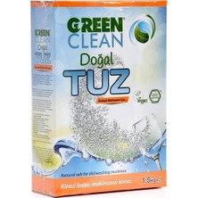 U Green Clean Doğal Bulaşık Makinesi Tuzu 1,5 Kg Ekolojik Sertifikalı Kokusuz Yüksek Performanslı