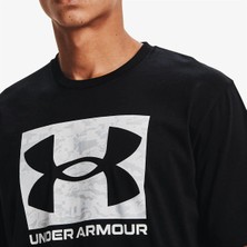 Under Armour UA ABC CAMO BOXED LOGO SS Erkek T-Shirt Siyah Nefes Alabilir Kumaş ile Rahat Kullanım