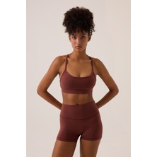 Los Ojos x Ece Bordo Spor Sütyeni Super Crop Top