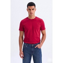 Guaraz Erkek/unisex Slim Fit Dar Kesim Likralı Vücuda Oturan Yumuşak Dokulu Bisiklet Yaka Tişört