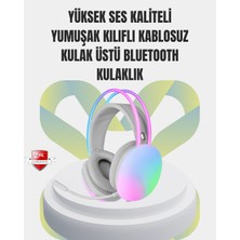 Nevamel 40MM Sürücülü Rgb Kablosuz Kulaklık – Oyun ve Müzik Için