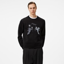 Huf Song Intarsia Sweater Erkek Siyah Sweatshirt