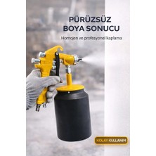 Freed Tools Alttan Depolu Boya Tabancası – 1.8 mm Ayarlanabilir Nozul, 1000 cc Alüminyum Hazne