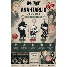 Figür Bende Spy x Famıly 3’lü Anahtarlık Seti – 10 / 8 / 9 cm – Pla 3D Baskı