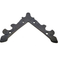 Zenvia Antika Tarz Dekoratif Pirinç Lale Köşe Gönye - Üst, 133X133 Mm, Oksit ZNV-EVVN3263
