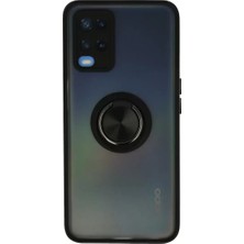 MarkEntegra Newface Oppo A54 4g Kılıf Montreal Yüzüklü Silikon Kapak - Siyah