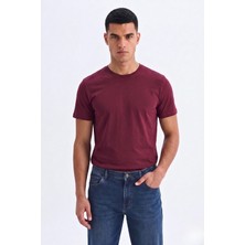 Guaraz Erkek/unisex Slim Fit Dar Kesim Likralı Vücuda Oturan Yumuşak Dokulu Bisiklet Yaka Tişört