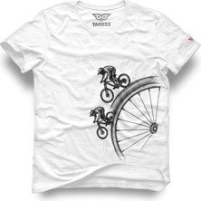 Tarrzzcom Unisex Tasarım Tshirt Extreme Bisikletçi