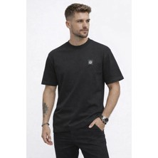 Erkek Basic Tişört Regular Fit Bisiklet Yaka Minimal Logo