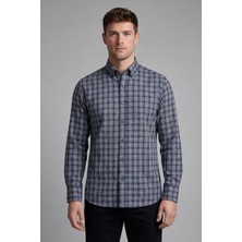 Bisse Bisse Studio Erkek Regular Fit Uzun Kollu Yeşil Cepsiz Gömlek BSGMEKS252046_E47